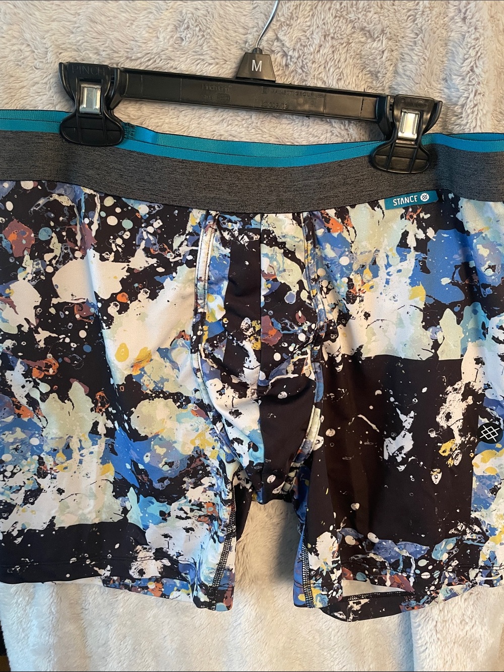 Stance Men's Splatter Print Boxer Briefs - Black/Blue/White